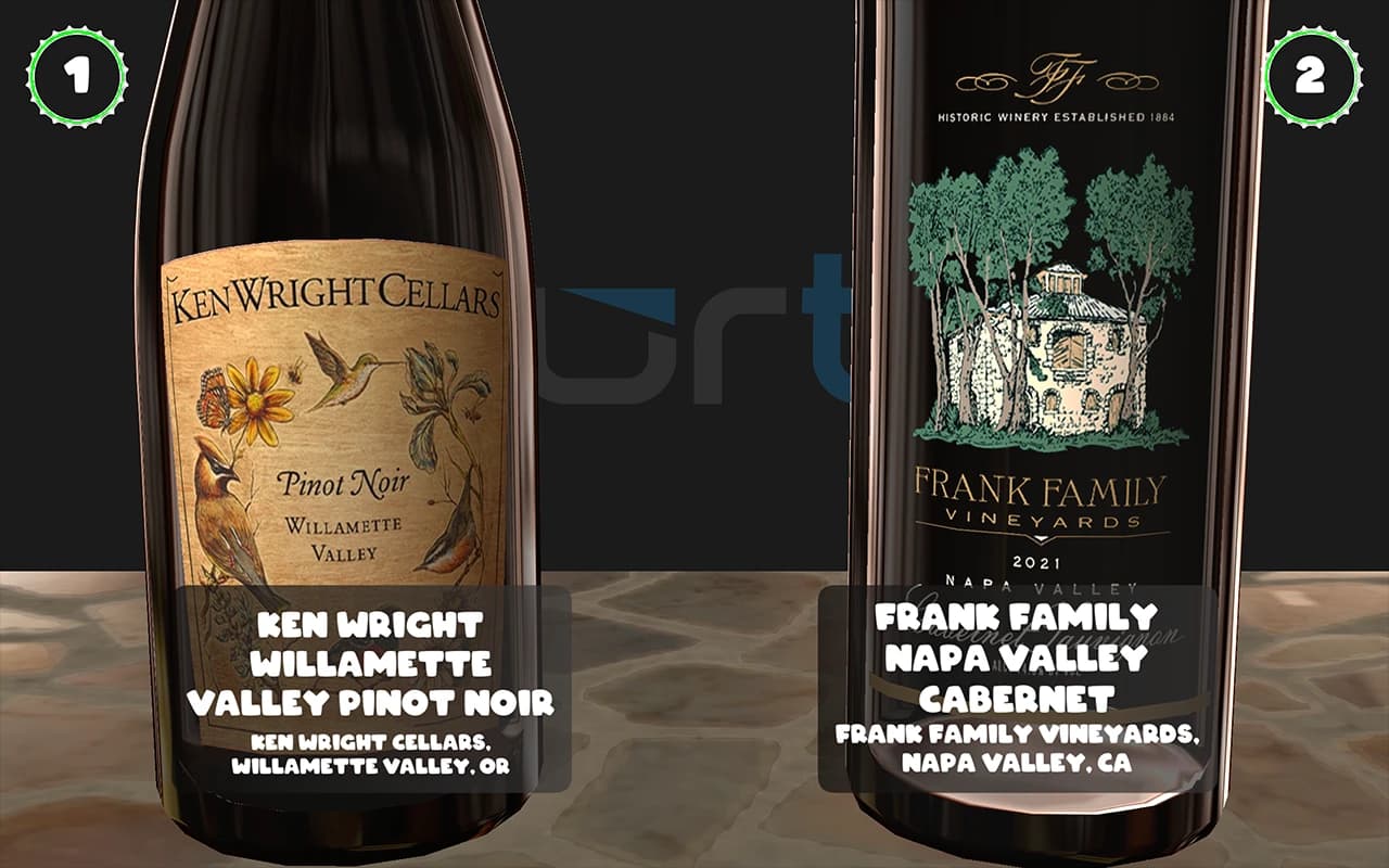 Red Wine beverage display