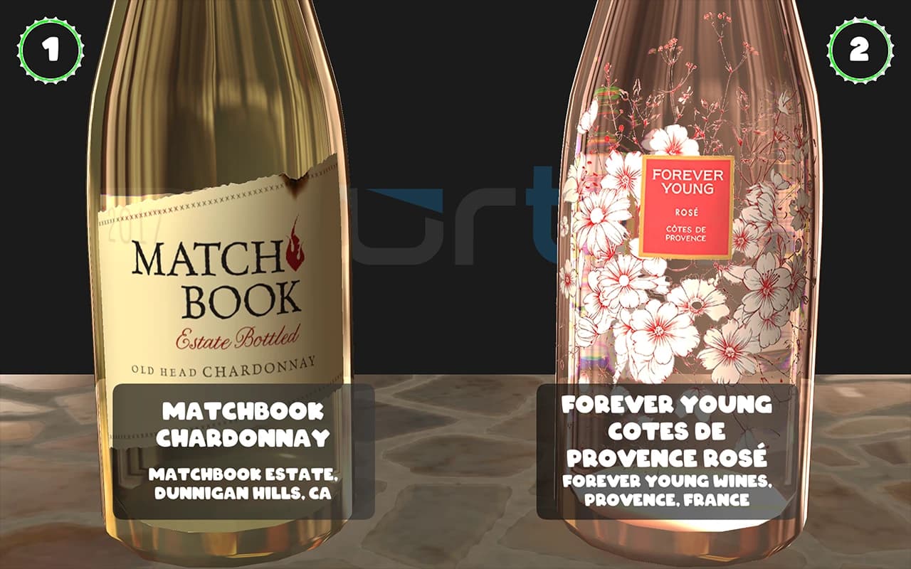 White Wine beverage display