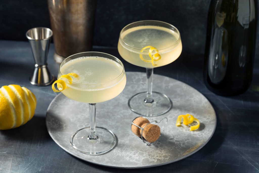 Boozy Refreshing French 75 Cocktail