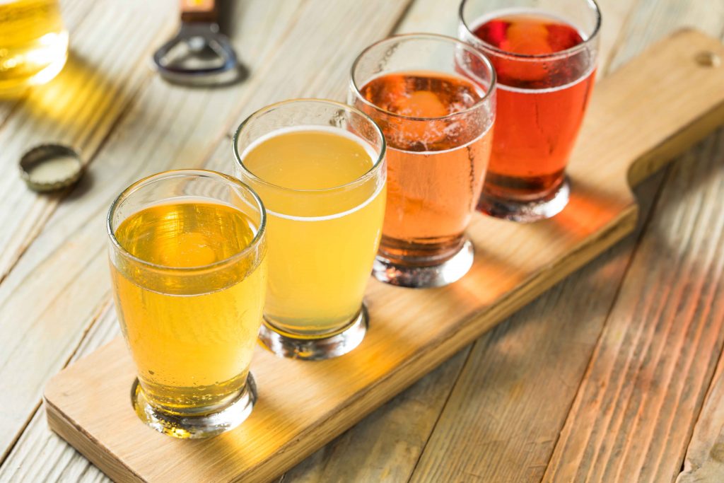 Refreshing Hard Cider Flight