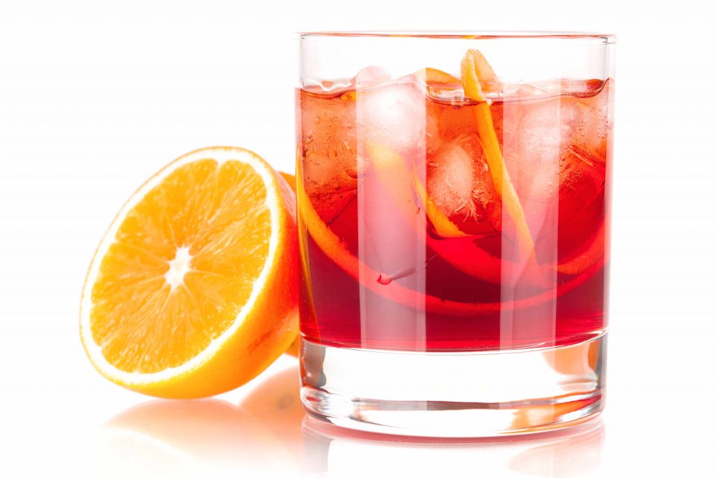 Negroni with orange